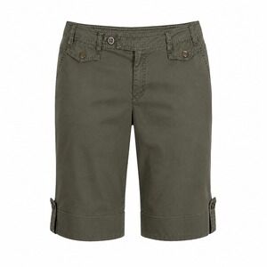 Tribal Low Rise Olive Army Green Bermuda Shorts Cotton Utility Shorts Size 6